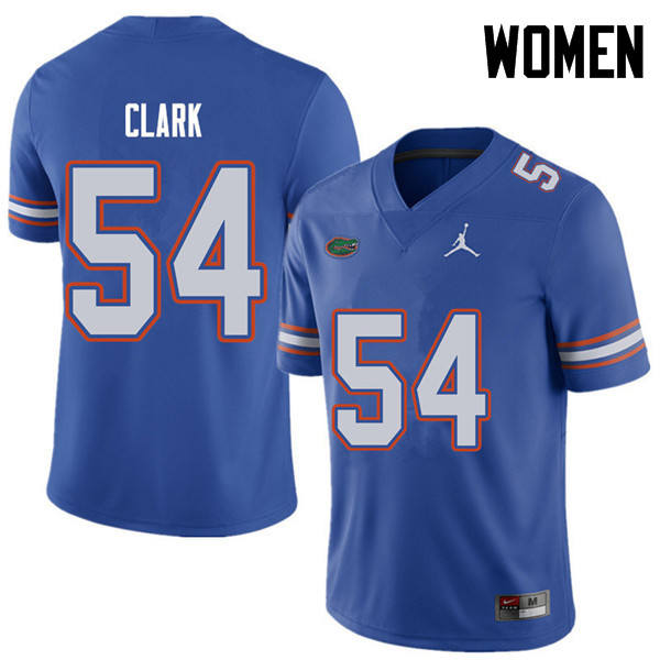 Jordan Brand Women #54 Khairi Clark Florida Gators College Football Jerseys Sale-Royal - Click Image to Close
